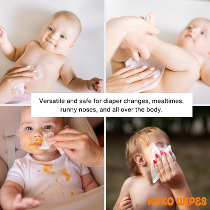 Koko Wipes: Dry Pure 100% Cotton Wipes | 6 pack (3)