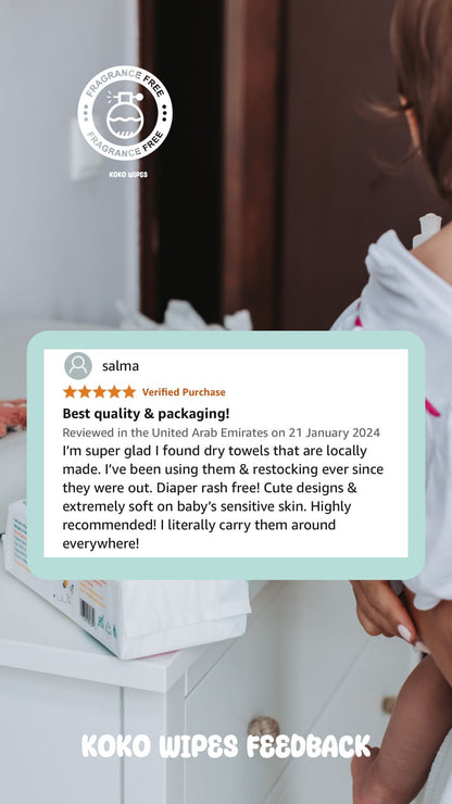 Koko Wipes: Dry Pure 100% Cotton Wipes | 6 pack (4)